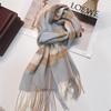 100% Wool Plaid Scarf for Women and Men - Warm, Stylish Gift for Winter