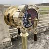 109,22 см Морская латунь Корабельный рабочий телеграф с двигателем Морской морской телеграф Коллекционная комната, офисный декор