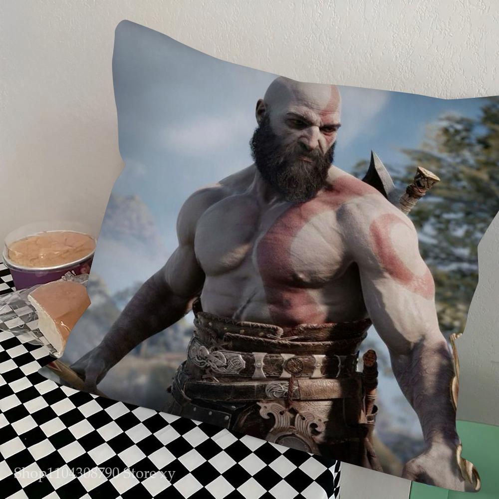 1 шт. Наволочка The Last Of Us God Of War Квадратная Спальня Диван Досуг Комфорт Подушка Автомобиль Гостиная Домашний Декор