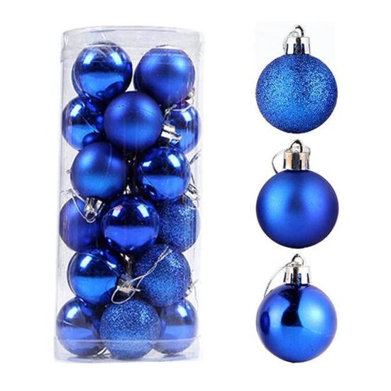 24Pcs Christmas Ball Create Atmosphere Ornaments Eye-catching Xmas Decoration Festive Beautiful Christmas Balls