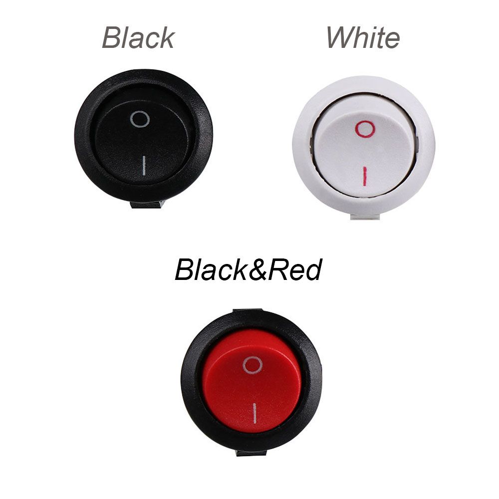 5pcs Hot Plastic Mini 2PIN ON/OFF Toggle Switch Car Boat Push Button