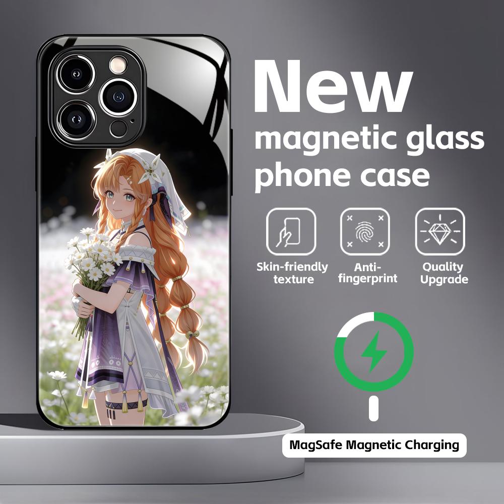 Wuthering Waves SIGRIKA Phone Case For iPhone17 16 15 14 13 12 11 X XR XS 8 Plus Mini Pro Max Glass Magnetic Case