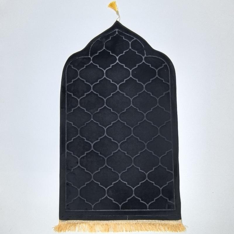 Irregular Embossed Flannel Prayer Mat - Thickened Short Pile Sponge Carpet