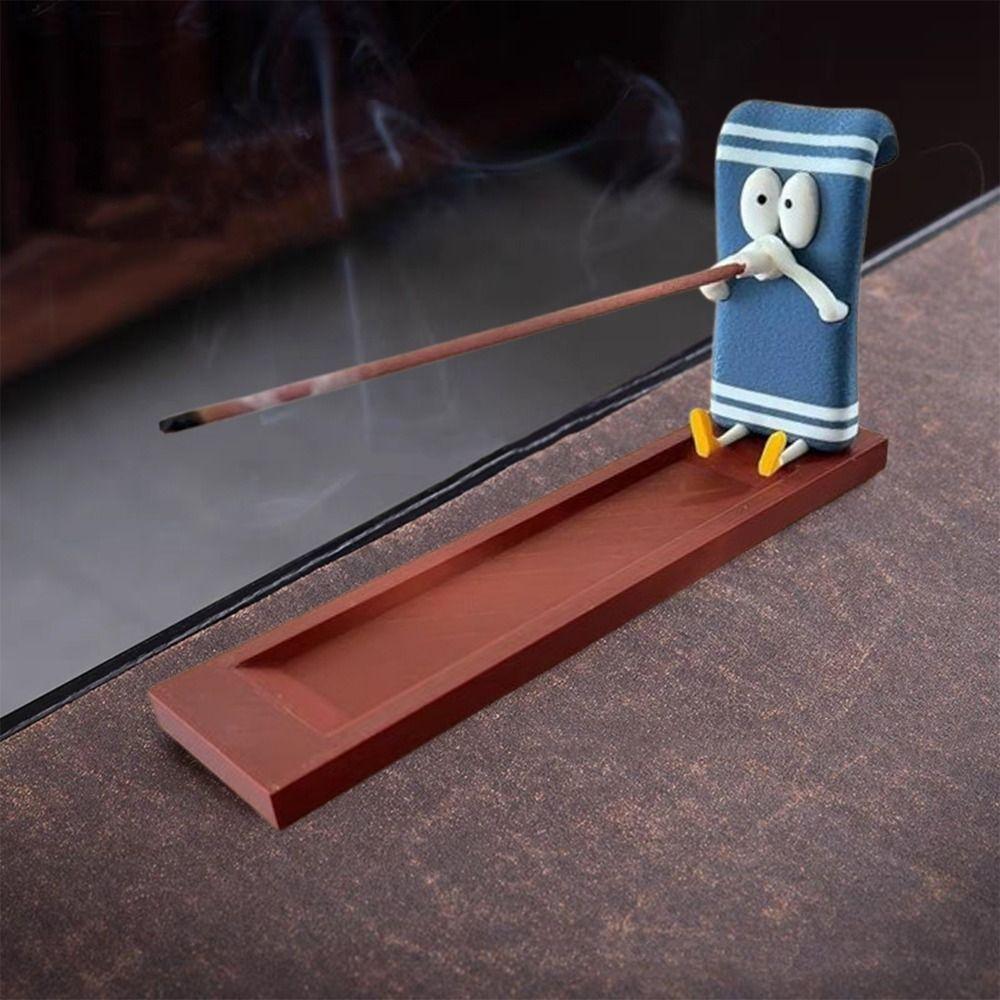 Modern Funny Incense Stick Holder Handcrafted Plastic Burner Ash Catcher Heat-resistant Candle Holder Yoga