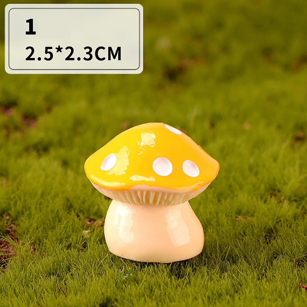 Миниатюрная фигурка гриба из смолы, многофункциональная, ручная работа, украшение для детей и взрослых, ручная работа, поделки своими руками
