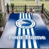 Custom Text Printed Rug Brighton & Hove Albion Football Non Slip Floor Carpet For Home Room Decor