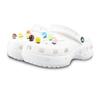 Crocs Классические клоги EVA трехмерная подвеска Элементы леденца Весенняя красочная обувь женская белая