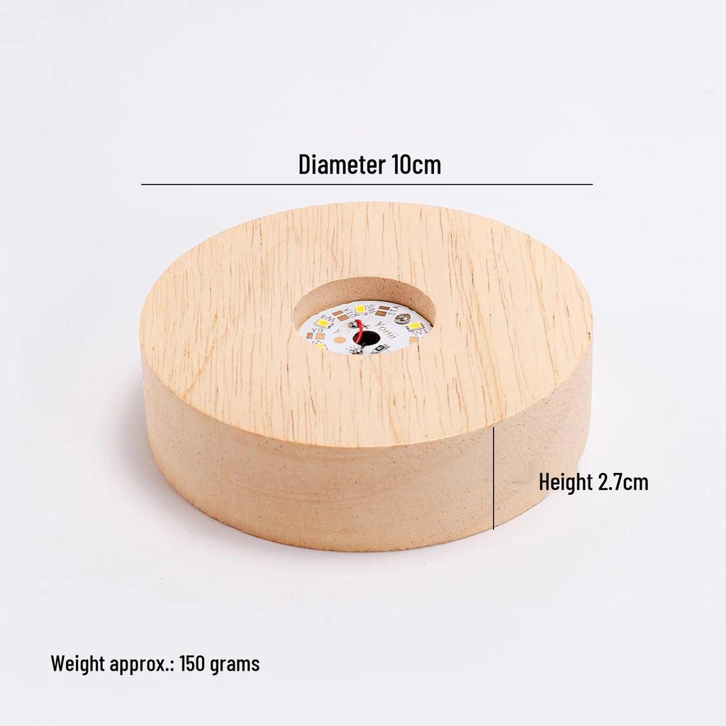 Роскошная деревянная подставка с подсветкой для винных бокалов и коктейлей