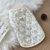 Printed Dog Winter Coat Retro Style Dog Jacket New Padded Vest  for Small Medium Dogs