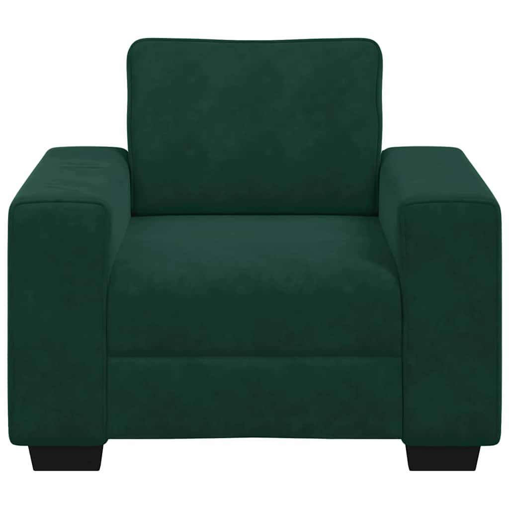 Armchair Dark Green 100x77x82 cm Velvet