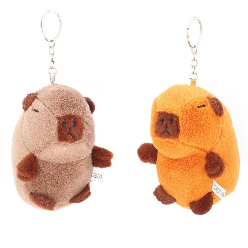 Adorable Capybara Plush Keychain Soft And Cute Cross-border Bag Charm