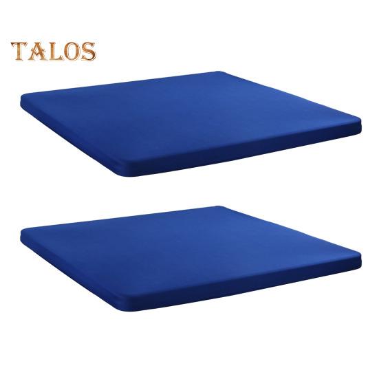 2 шт. эластичная скатерть на подгонку 34x34 дюйма квадратная скатерть с эластичным краем однотонная скатерть для кухни обеденной зоны пикника патио на открытом воздухе