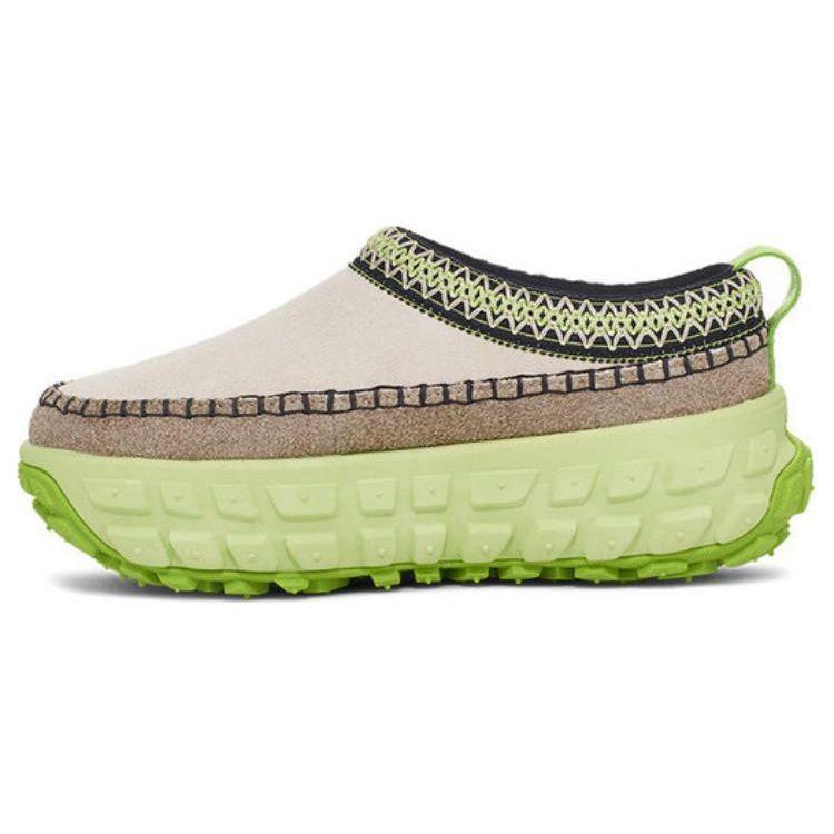 UGG Fashionable Comfortable Simple Versatile Open-Toe Slippers Unisex Slippers White Green 1154530-CCT