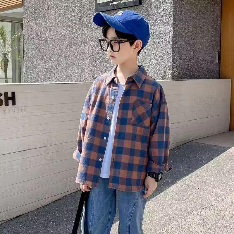 Модная клетчатая рубашка для мальчиков - Весенний тренд 2024 года для детей
