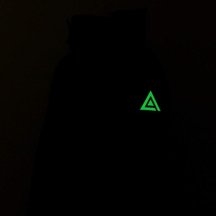 [Groove Garage] Ghost in the Shell SAC_2045 Public Security Section 9 Glow-in-the-Dark Patch (Removable) Black, approx. W67mm x H59mm