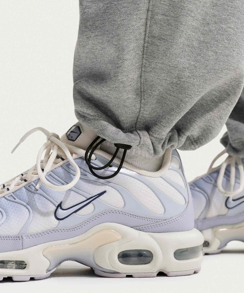 NIKE Sportswear Club Oversized French Terry Pants M - Dark Grey Heather:Light Smoke Grey:White / If0722-063
