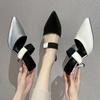 2024 Big Size Sandals Women's New Summer Fashion Wear A Hundred Matching Stiletto Heels Pointed Half Slippers