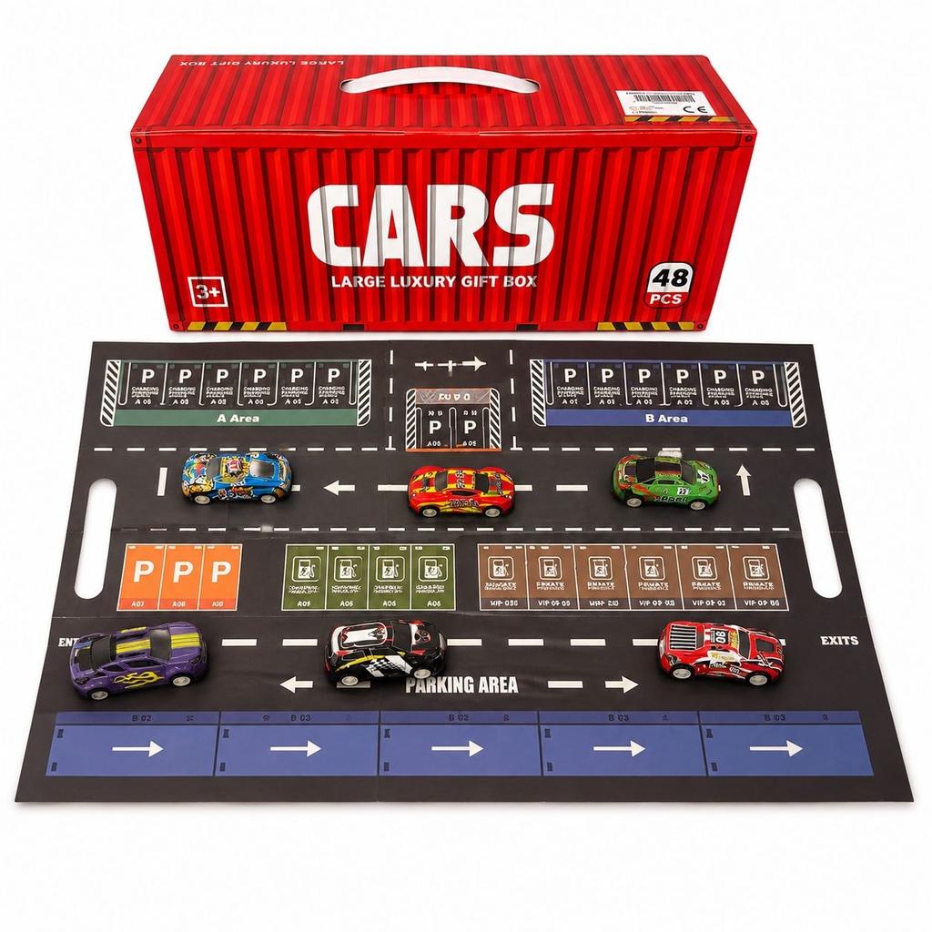Toy cars 48 pcs car models in a container car set