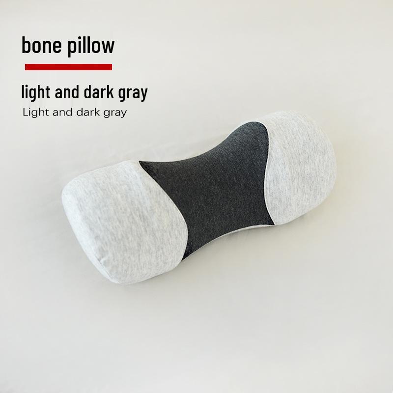 Подушка для шеи из пены с эффектом памяти для путешествий с обратным растяжением и наволочкой из чистого хлопка - Портативная подушка для поддержки шеи