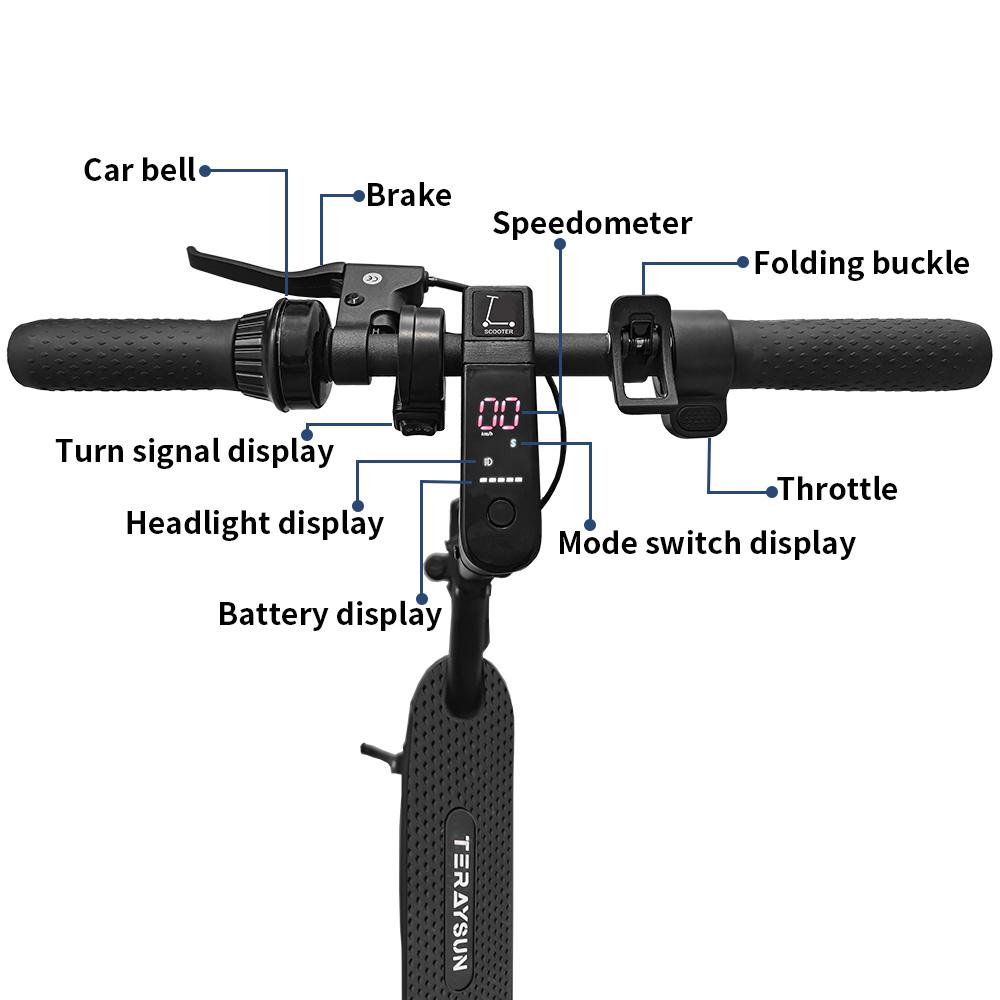 T01MAX 500W motor 36V15AH battery 10 inch inflatable tire maximum speed 35KM/H rear wheel drive support APP electric scooter