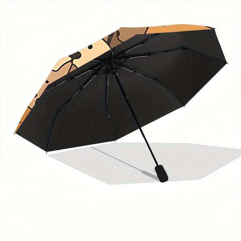 1pc Dogs Pattern Automatic Open/close, All-Season Portable Folding Umbrella, Travel, Everyday, Formal Events092