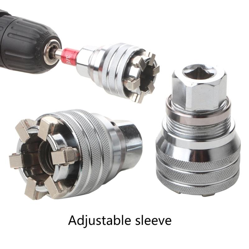 Многофункциональный торцевой ключ Инструмент для обслуживания Профессиональный регулируемый торцевой ключ Инструмент для 3/8" Привод Трещотка Крутящий момент