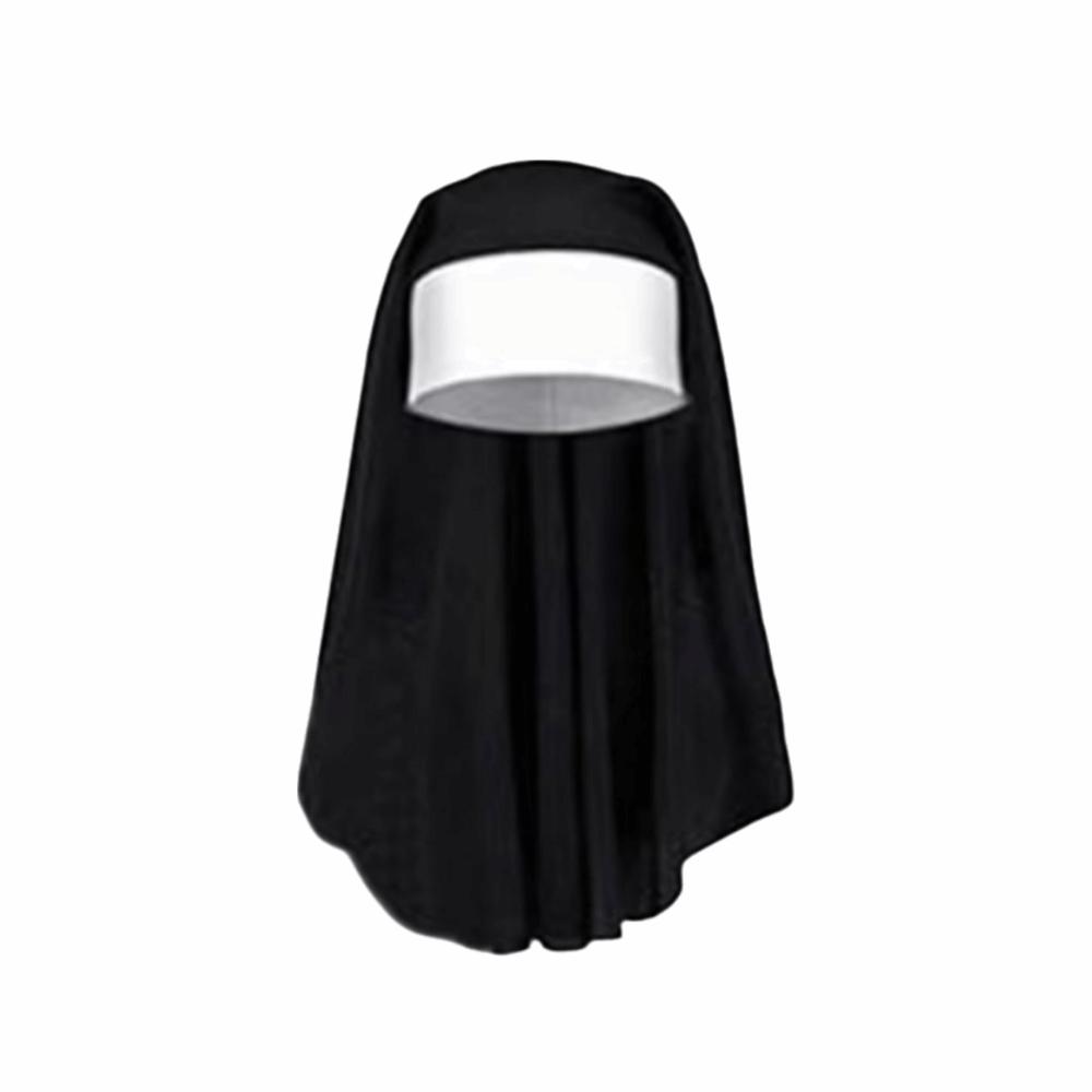 1/3Pcs Victorian Halloween Gothic Costume Nun Collar Gothic Hat White Collar Costume Party
