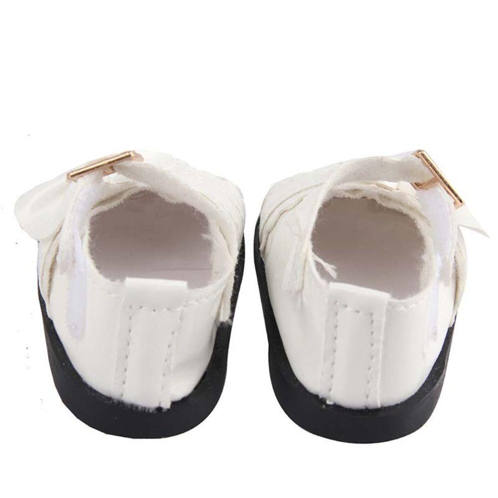 Boots Shoes PU Leather Bow Shoes Doll Shoes Doll Shoes Boots Doll Leather Shoes Clay Dolls