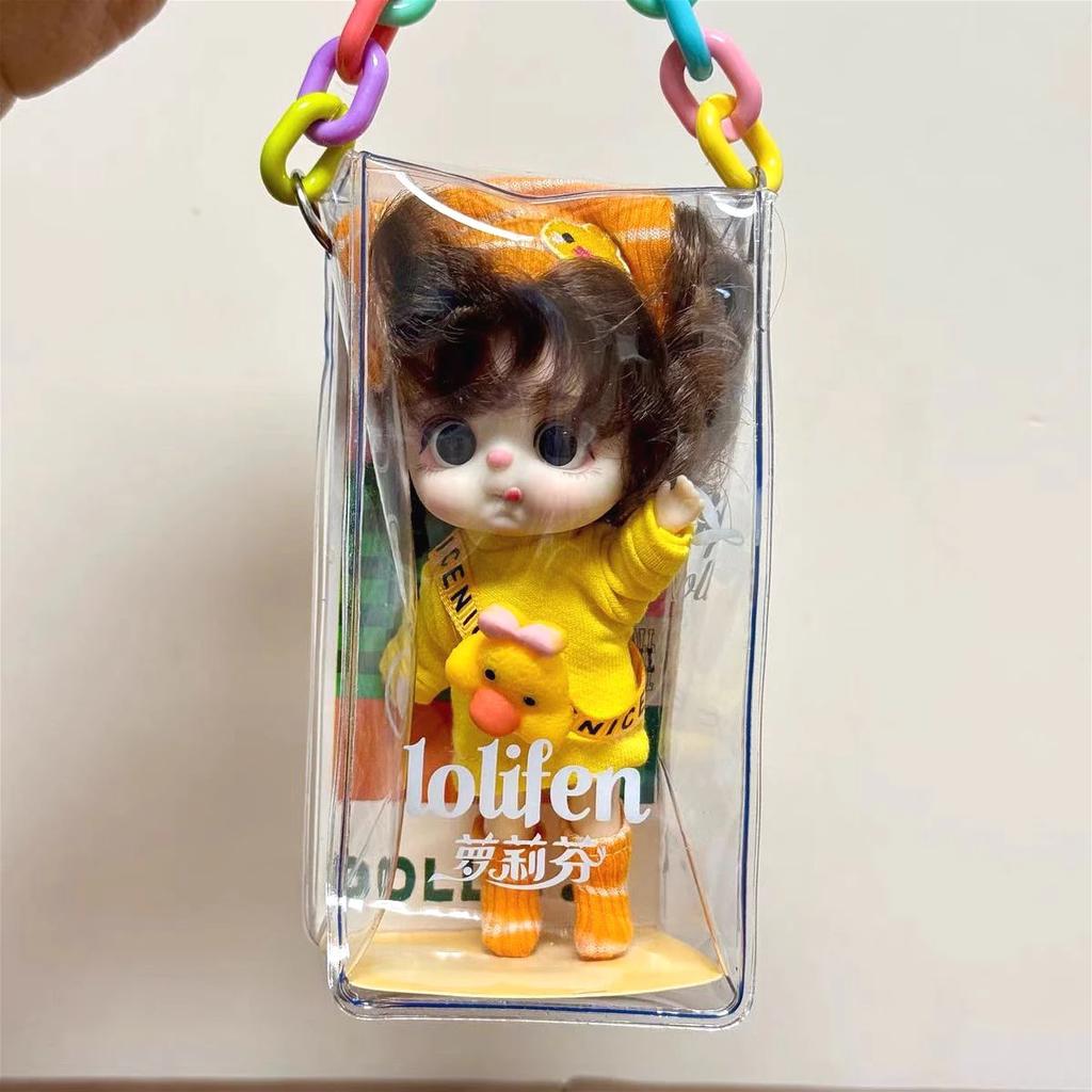 13см Мини-кукла BJD шарнирное тело Улыбающееся удивленное выражение Лица Куклы для девочек Серия Animal Dress Up Подарок для девочки Аниме SD