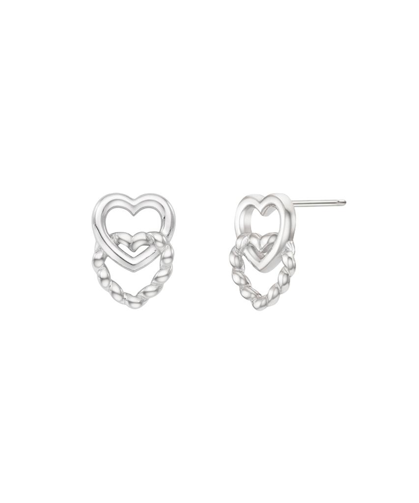 Серьги-сердечки Stonehenge Silver Sc26A35E