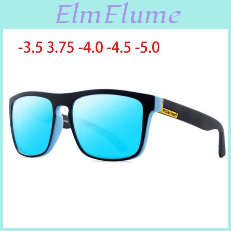 Custom Minus Masculino Made Myopia Prescription Lens Square Fullrim Sports Colorful Mirror Sunglasses 1 To5