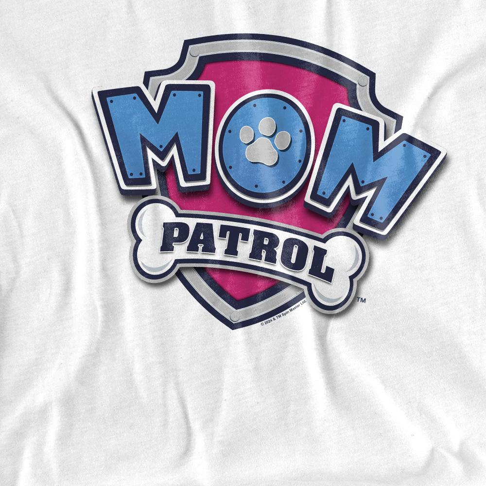 Paw Patrol Unisex Adult Mom Patrol Badge Mothers Day T-Shirt