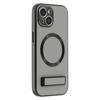 Чехол-подставка для iPhone 14 с поддержкой MagSafe PC+TPU+PU Задняя крышка для телефона