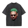 Рэпер Крис Браун Breezy Bowl XX Tour 11:11 Винтажная выстиранная футболка Мужская Женская Модная Хип-хоп футболки Хлопковые футболки оверсайз