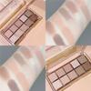 10 Colors Eyeshadow Shimmer Pearly Matte Sequins Earth Color Eyeshadow Palette Waterproof Long-Lasting Makeup