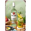 Ретро металлическая табличка Bacardi, жестяная табличка, плакетка бренда рома, винтажные пластины, декор стен, плакат, бар, мужская берлога, Шэбби-шик декор
