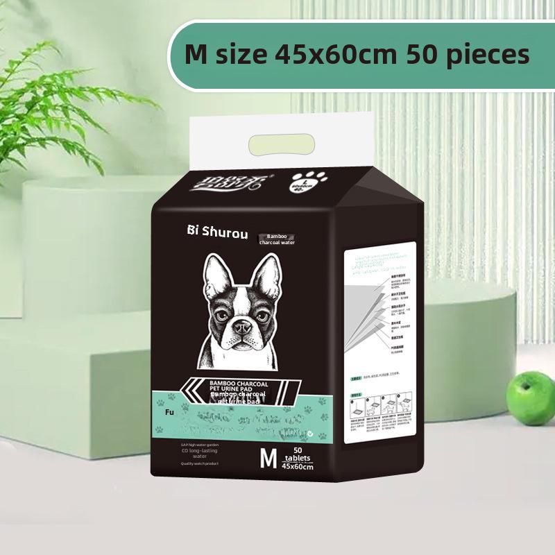 Bamboo Charcoal Pet Urine Pads - Thick, Deodorizing, Disposable, Absorbent Pet Diapers