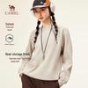 Camel Унисекс Свитшот Свободного Кроя с Круглым Вырезом