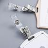 Holder Metal Stainless steel ID Card Clips Card Clip Holders Badge Reel Clips Badge Holder Clip