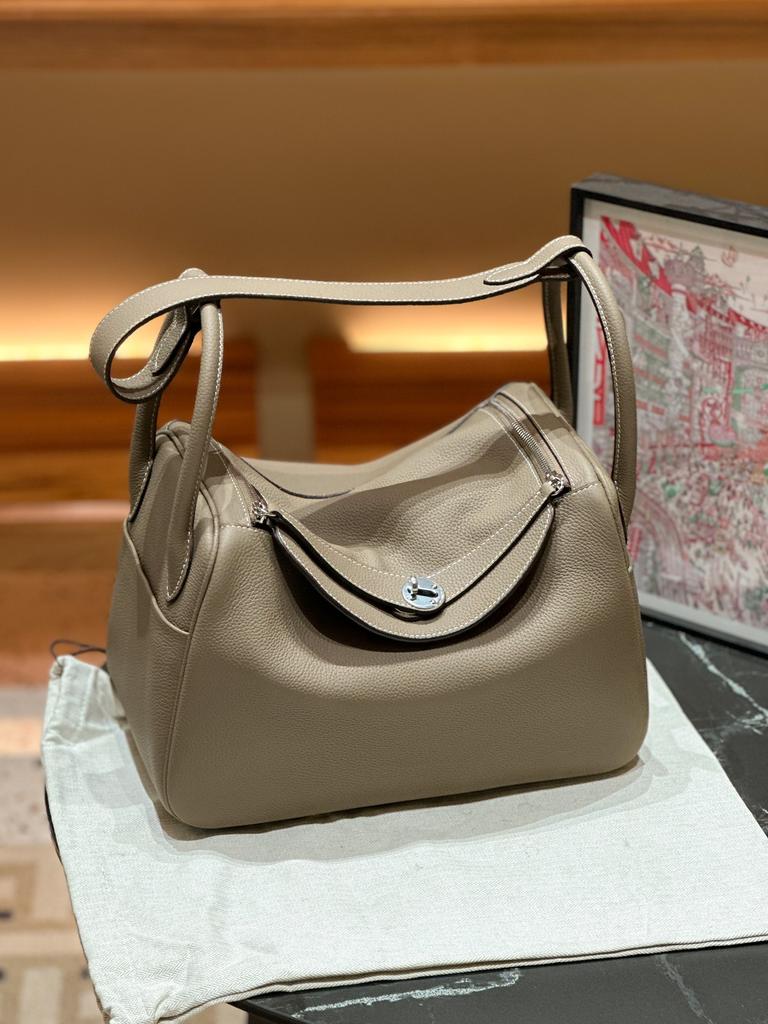 30TC Верхний слой коровьей кожи Замок Однотонное плетение Кофейная сумка-тоут Большая вместимость Натуральная кожа Органайзер Женская сумка