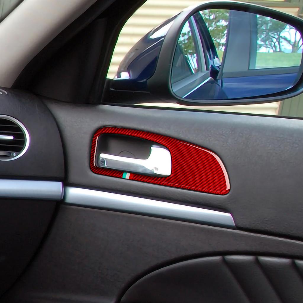 Наклейки на автомобиль, внутренняя дверная чаша, рама, украшение из углеродного волокна, интерьер для Alfa Romeo 159 Brera Spider, аксессуары