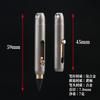 Titanium Alloy Mini Pencil Keychain, Retractable & Erasable with Replaceable Lead, Portable Pocket Pen for Emergency Writing, Silver