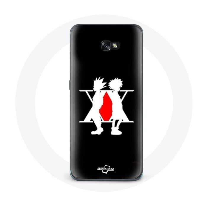 Coque pour Samsung Galaxy A3 2016 Hunter x Hunter Manga Logo Fond Noir