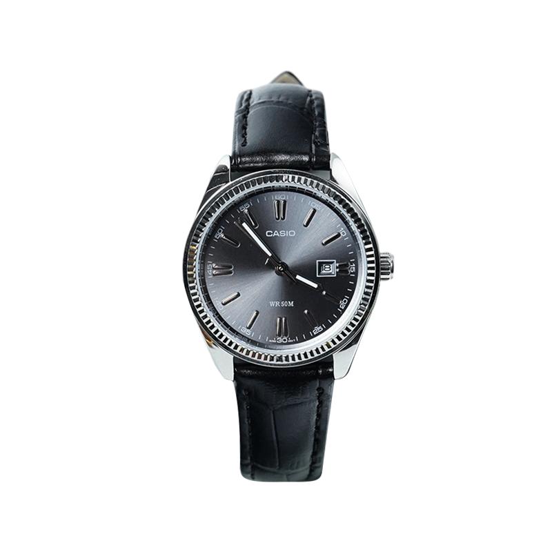 Casio Индивидуальные часы модифицированная серия Mo Yin Yajing 50 метров водонепроницаемые Кварцевые мужские и женские одинаковый стиль черный циферблат LTP LTP-1302D-1A1