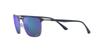 RB3686 Sunglasses In Gray with Blue Mirror Contrast Enhancement Polarized Size 57 Ray-Ban Blue/Gunmetal/Chromance/Crystal Lenses,