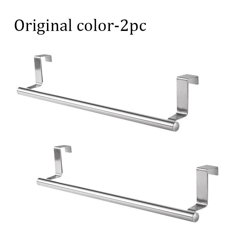 Одинарный держатель для полотенец, неперфорированный, для подвешивания полотенец, без сверления, для задней стенки дверцы шкафа, для кухни, ванной комнаты, для вешалки для полотенец
