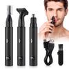 3in1 Electric Ear Nose Hair Trimmer For Men USB Charging Portable Nose Hair Trimmer For Men Women Ear Nose Eyebrow Facial Hair