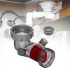 Upgraded Visible Sink Drain Backflow Preventer, Garbage Disposal Fittings and 2 Overflow
