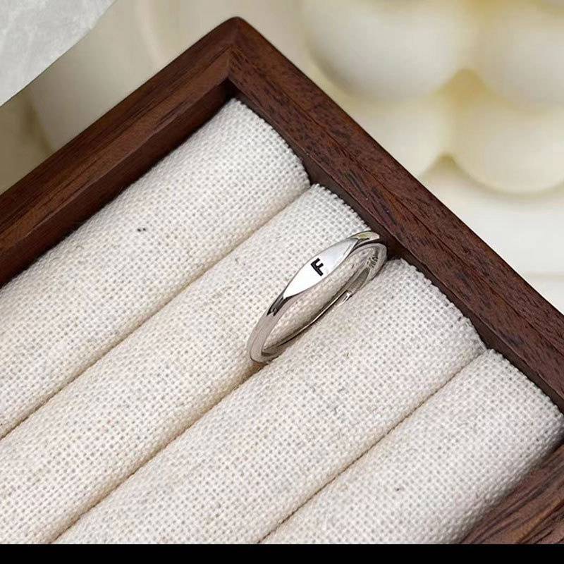 Эстетические свадебные крошечные начальные кольца с буквами, подарочные кольца с буквами на палец, женские модные кольца из нержавеющей стали, ювелирные изделия, подарок