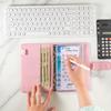 A6 Macarone Money Saving Challenge with 8Pcs Loose-Leaf Binder Budget Binder with Cash Envelopes Money Organizer System